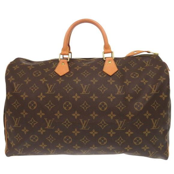 LOUIS VUITTON Brown Monogram Speedy 40 Boston Bag - Picture 2 of 11